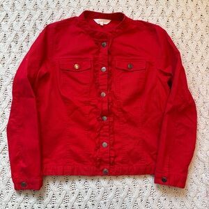 Northern Reflections Jacket - Women’s Red Button Up Jacket